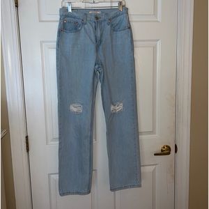 Levis Low Pro Straight Light-wash Mid-rise Jeans Size W’s 27 EUC